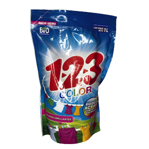 Detergente líquido 1-2-3 MAXI Color 1 L